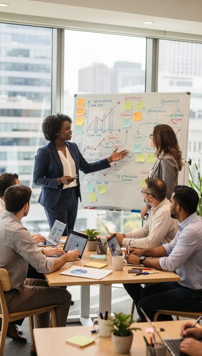 Professional team collaboration